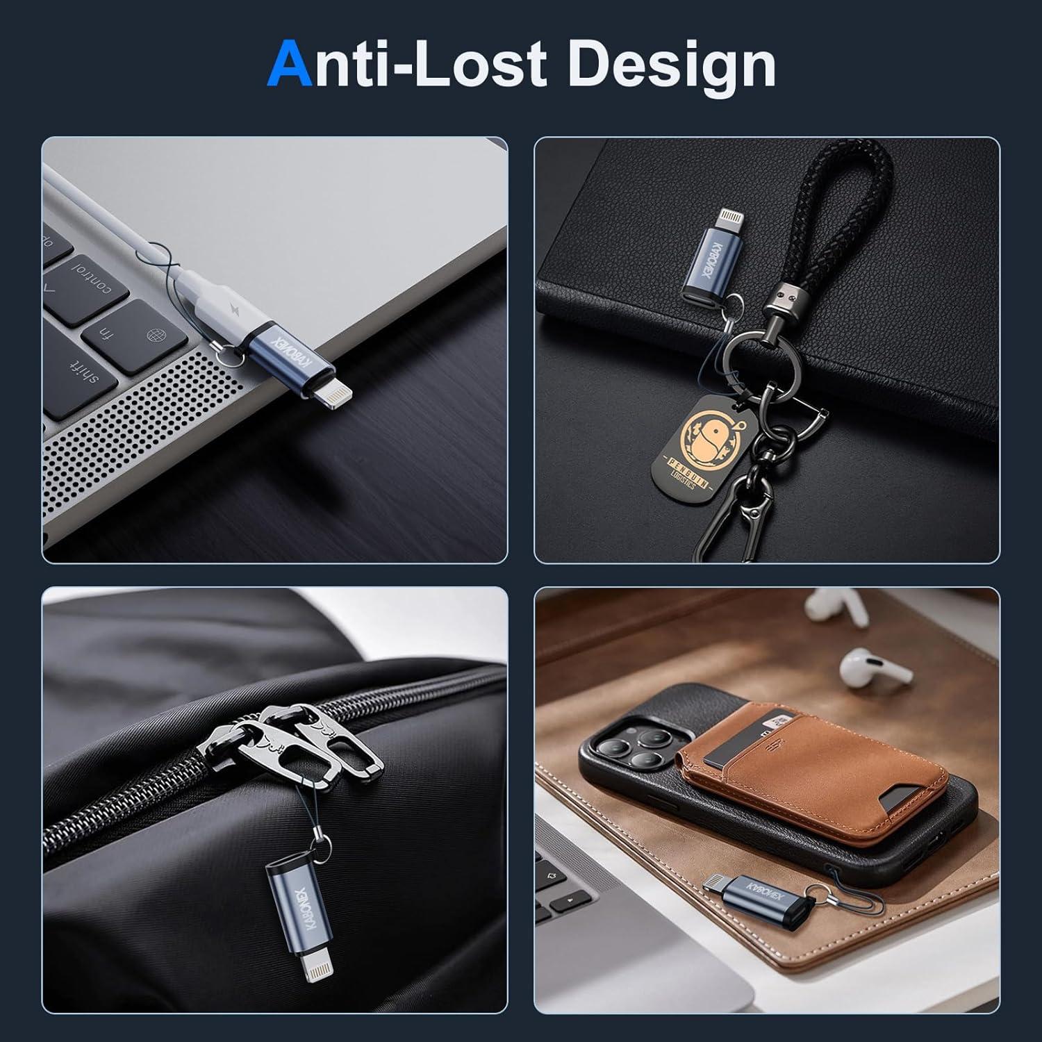 Adaptador USB C a Lightning Kabonex 36W Carga Rápida - 2 Paquetes