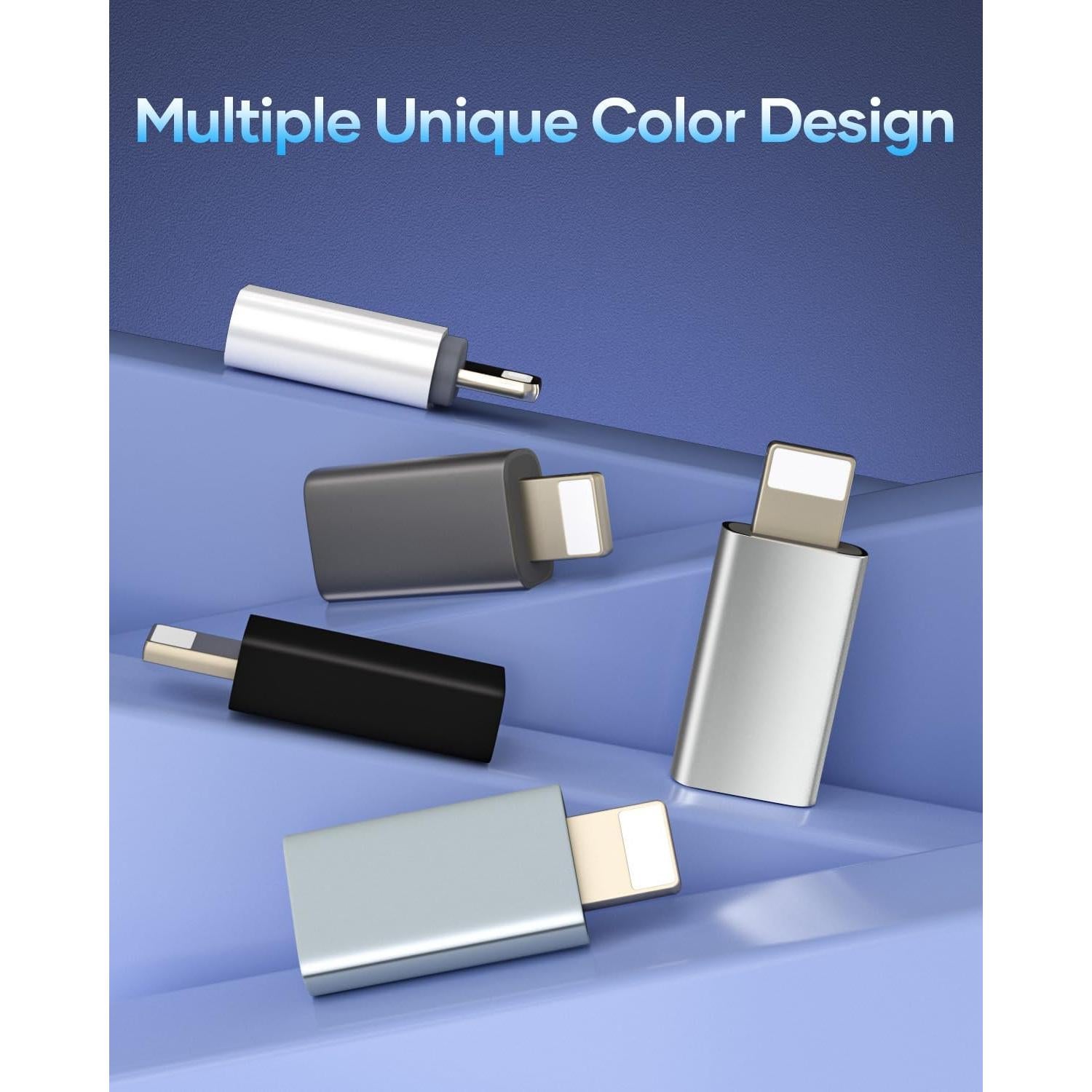 Adaptador USB C a Lightning SHENZHEN TTGK 2 Paquete Plata