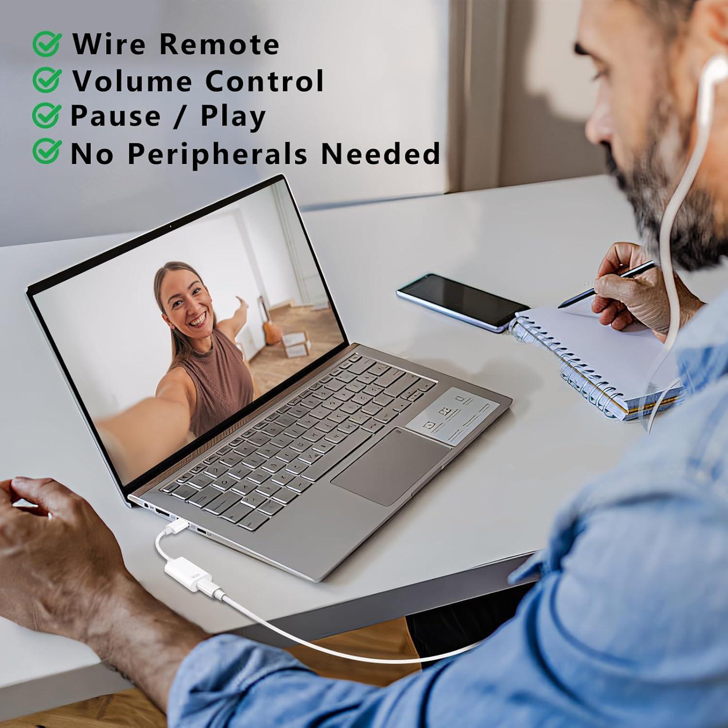 Adaptador USB C a Lightning GetsISKON - Audio y Carga Rápida