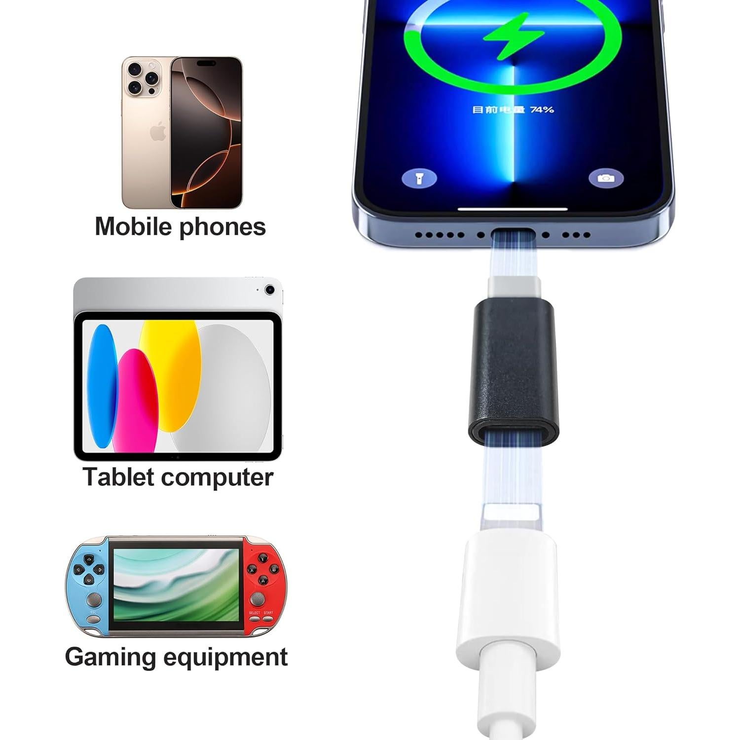 Adaptador Lightning a USB C BlingKingdom para iPhone 15/16