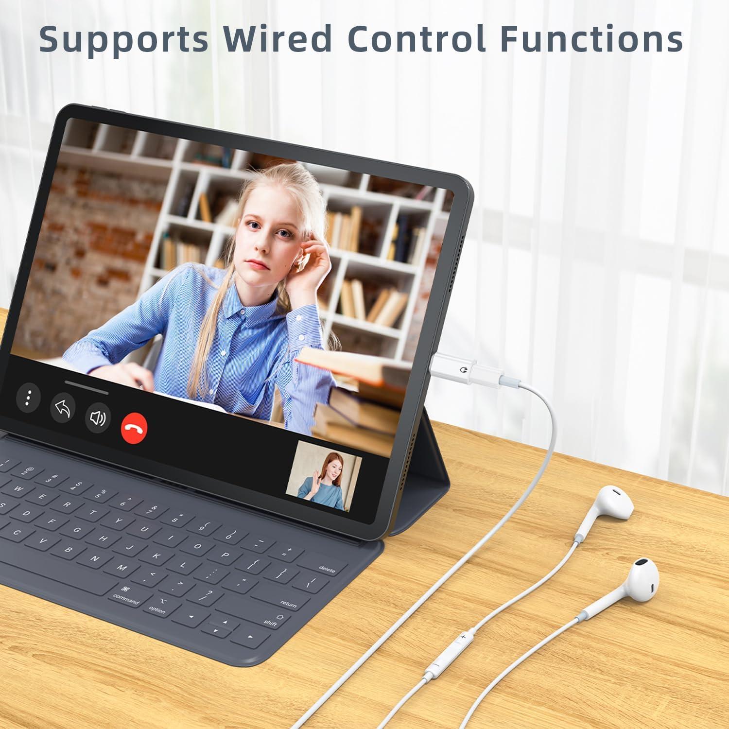 Adaptadores de Audio USB C a Lightning Jadebones - 2 Piezas