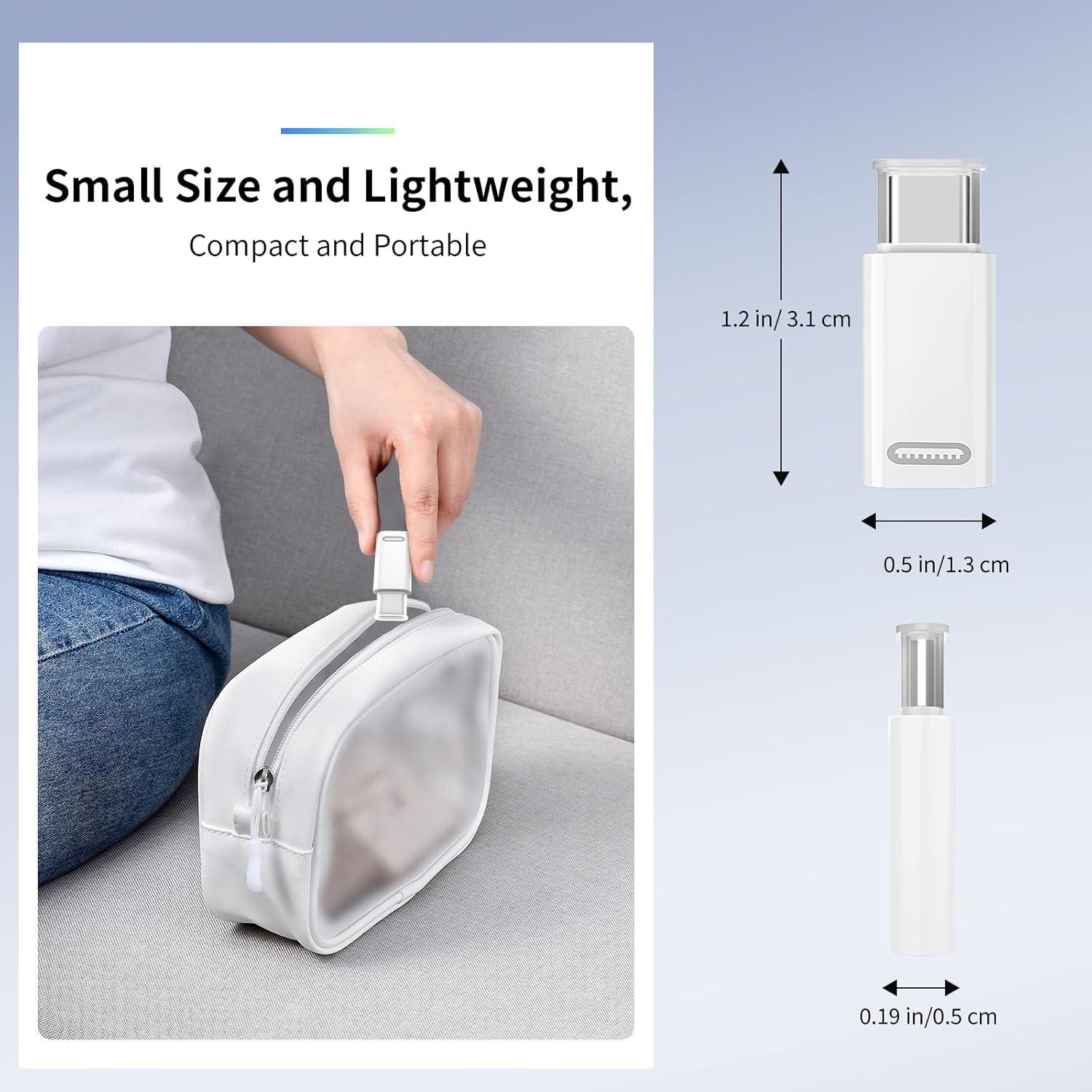 Adaptador Lightning a USB C TiMOVO - Carga Rápida 35W - 2 Pcs