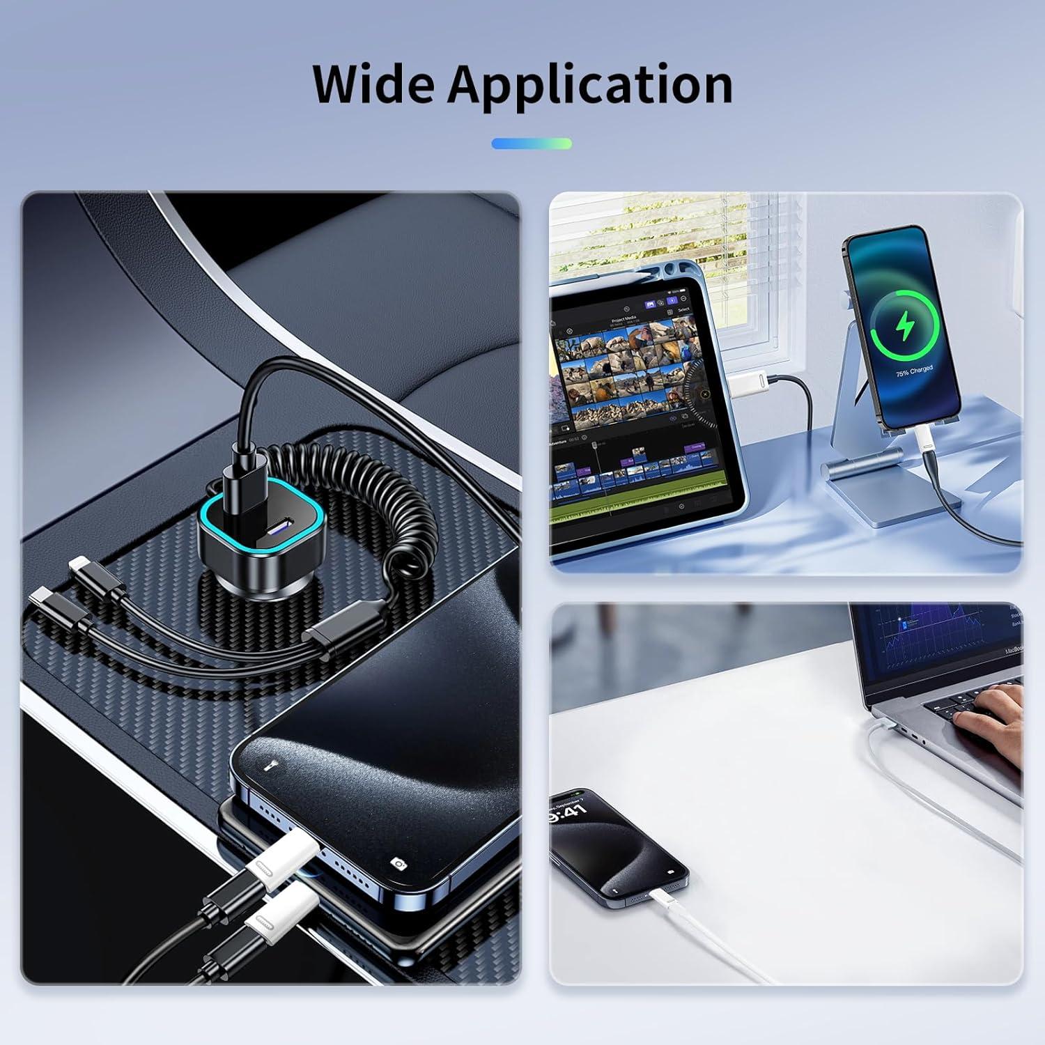 Adaptador Lightning a USB C TiMOVO - Carga Rápida 35W - 2 Pcs