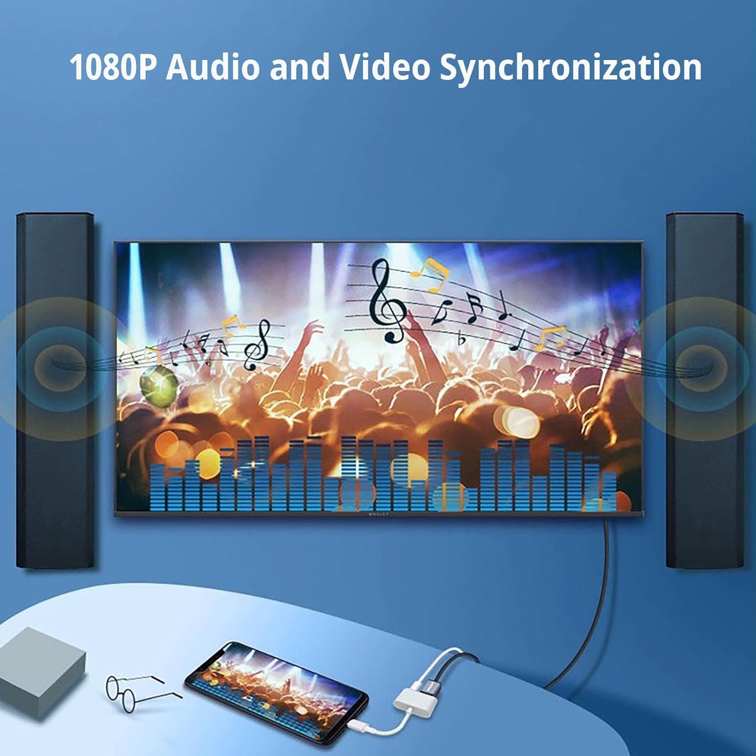 Adaptador Lightning a HDMI Untvie 1080P Compatible iOS