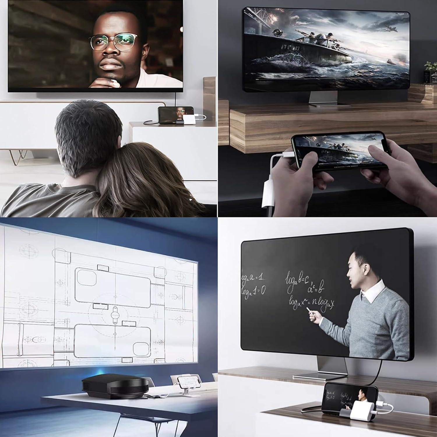 Adaptador Lightning a HDMI Untvie 1080P Compatible iOS