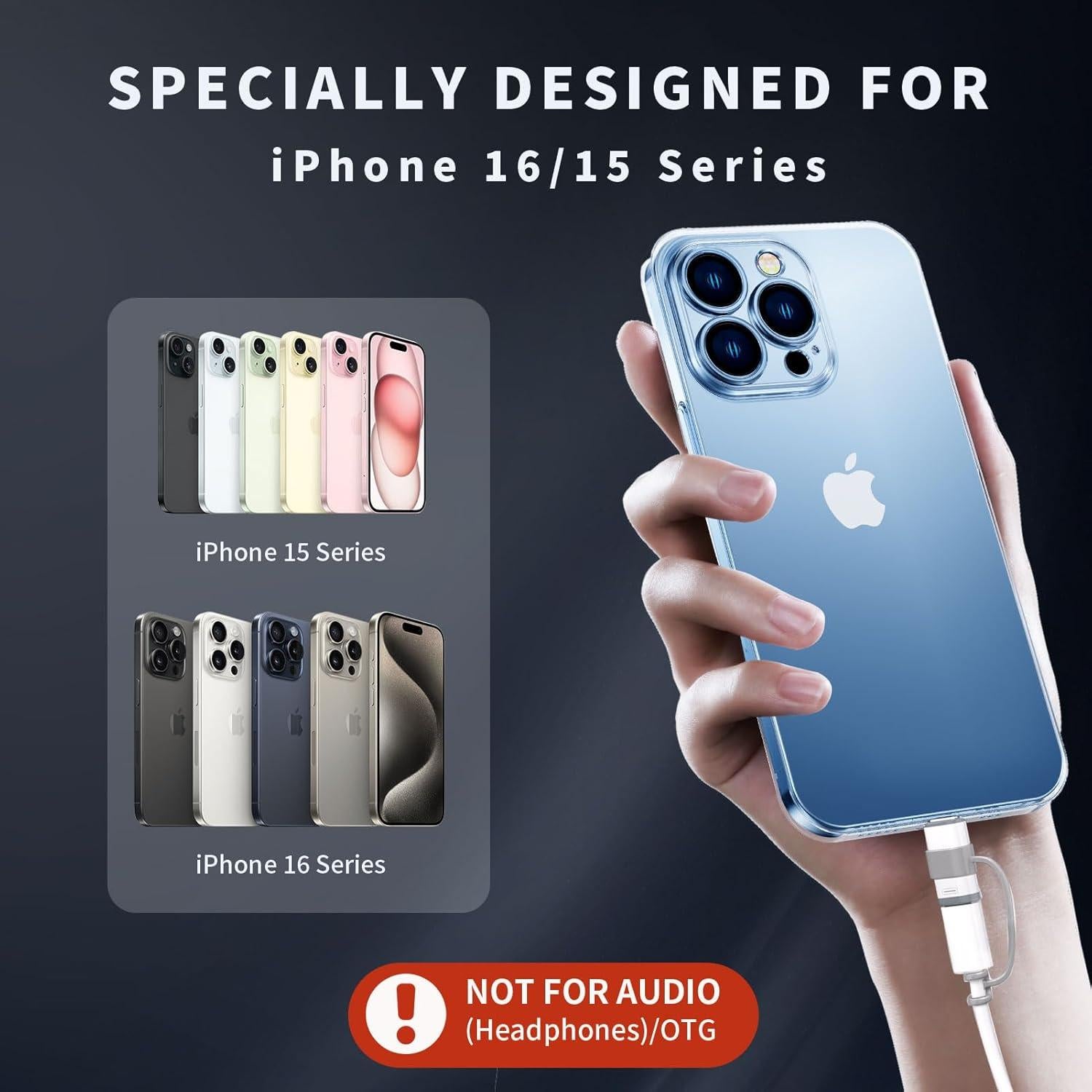 Adaptador Lightning a USB-C Nice Buddy - Carga Rápida 4 Piezas