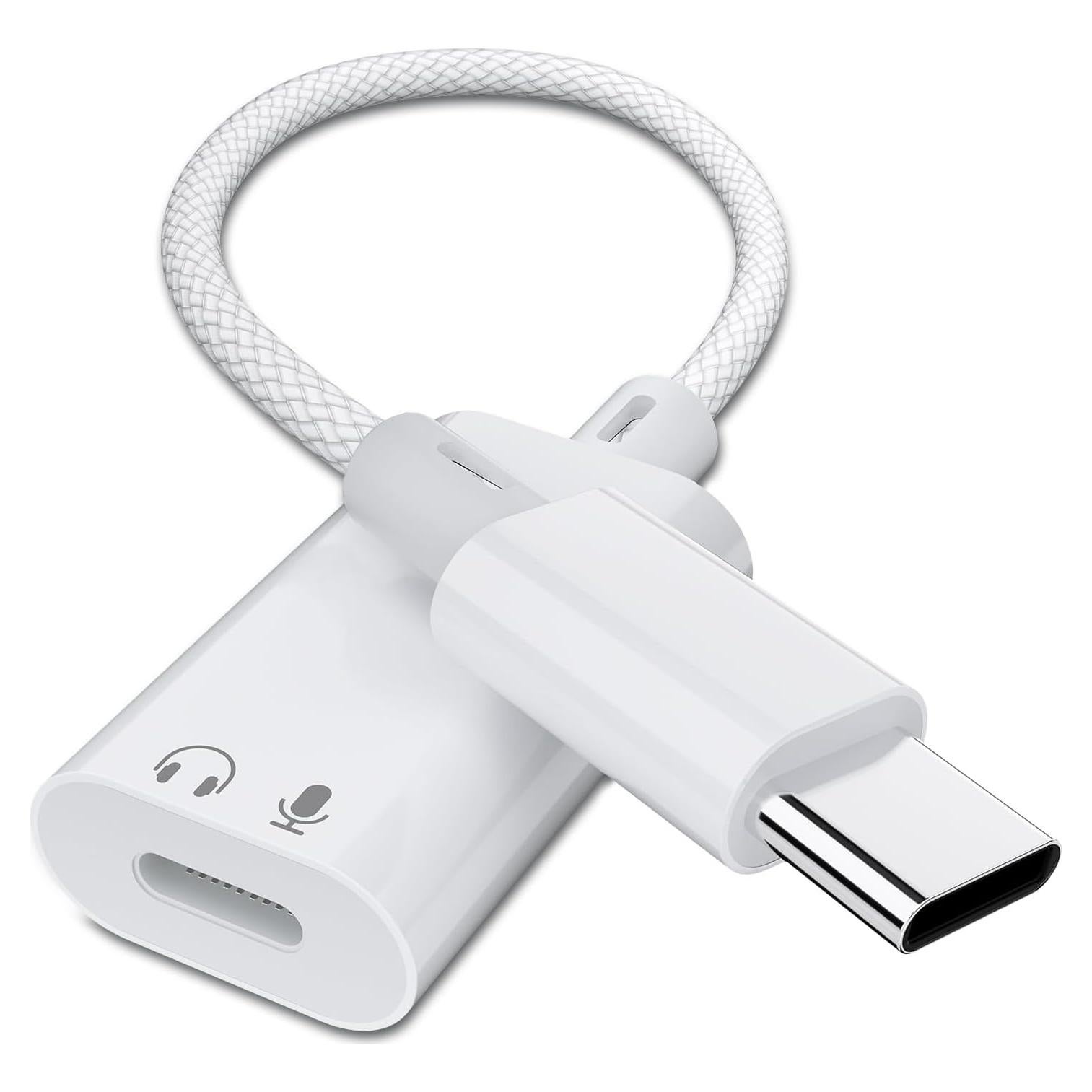 Adaptador de Audio USB-C a Lightning Mxcudu - Compatible iPhone 16/15