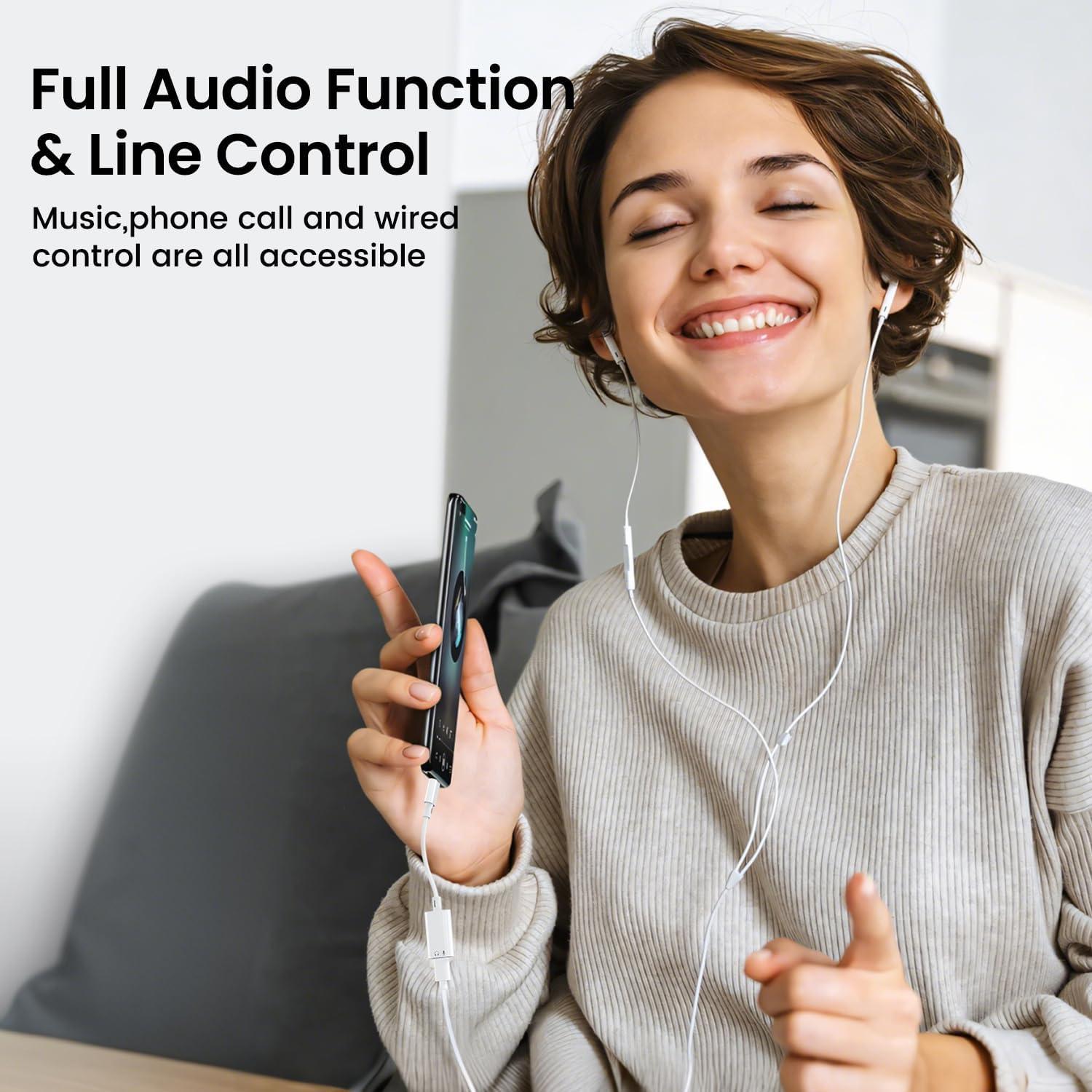 Adaptador de Audio USB-C a Lightning Mxcudu - Compatible iPhone 16/15