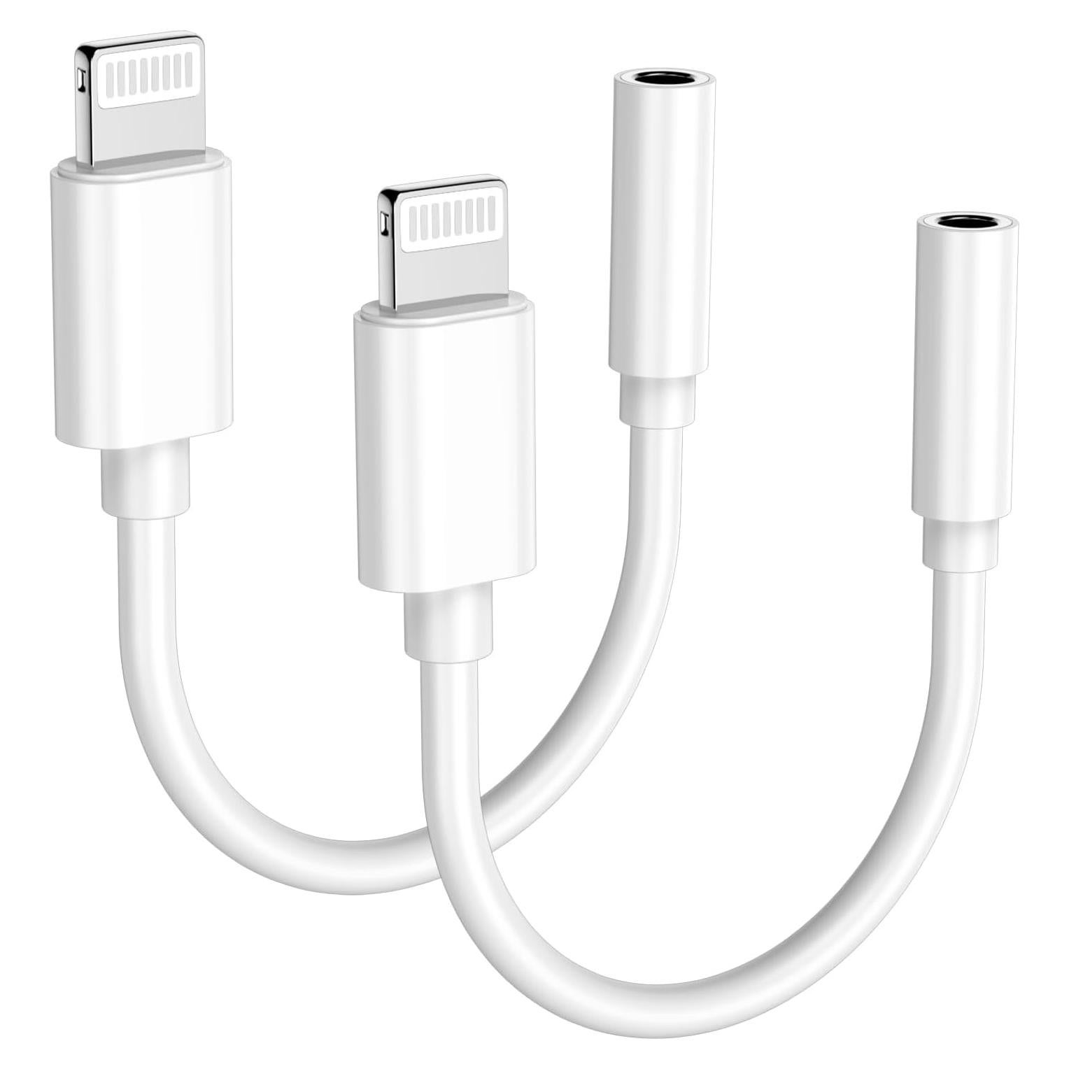 Adaptador Lightning a 3.5 mm DESOFICON - Paquete de 2