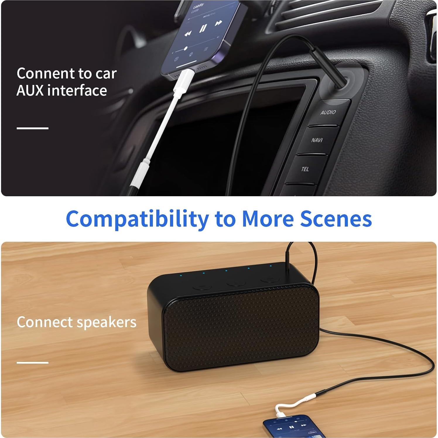 Adaptador Lightning a 3.5 mm DESOFICON - Paquete de 2