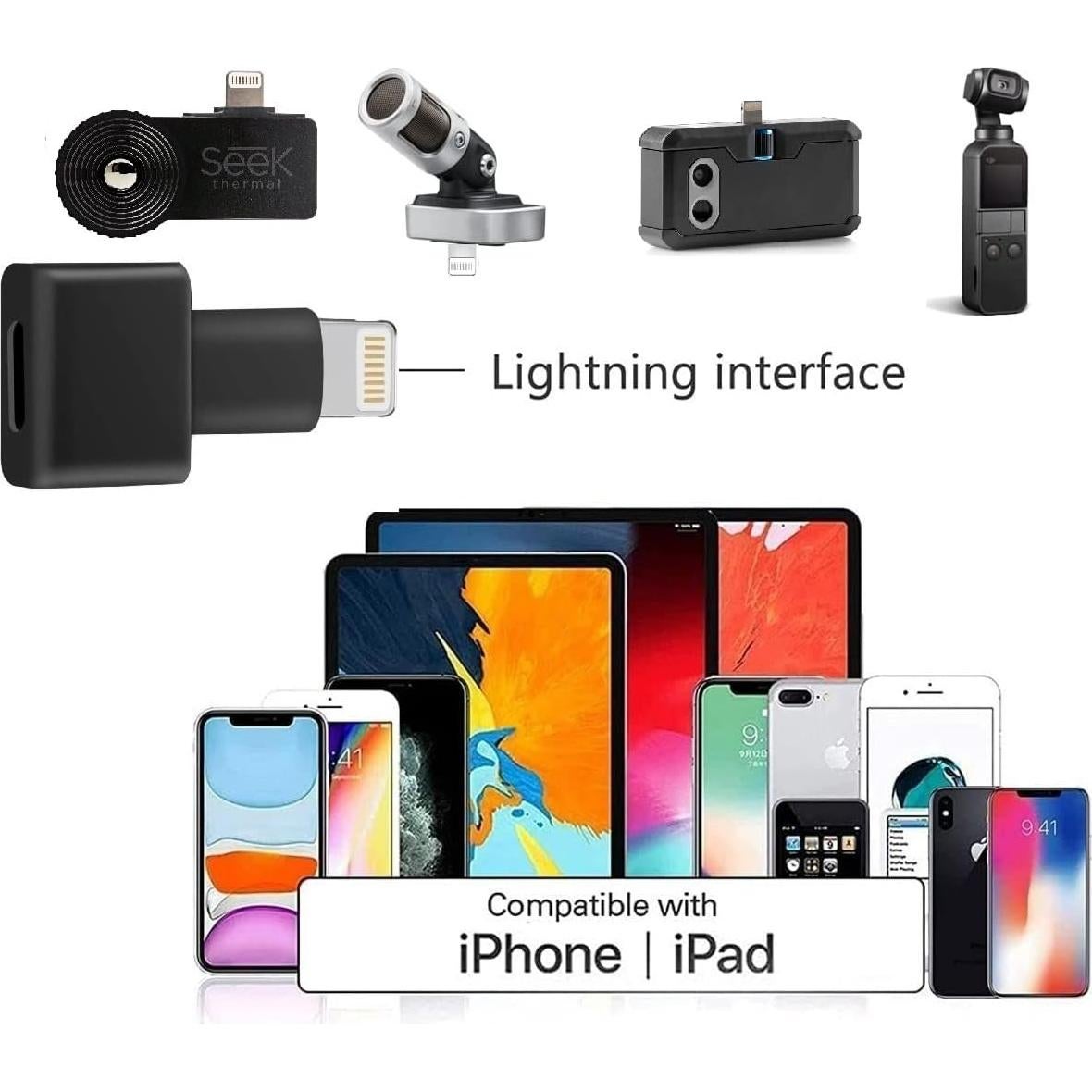 Adaptador Extensor Lightning DESOFICON 2Pack Macho a Hembra