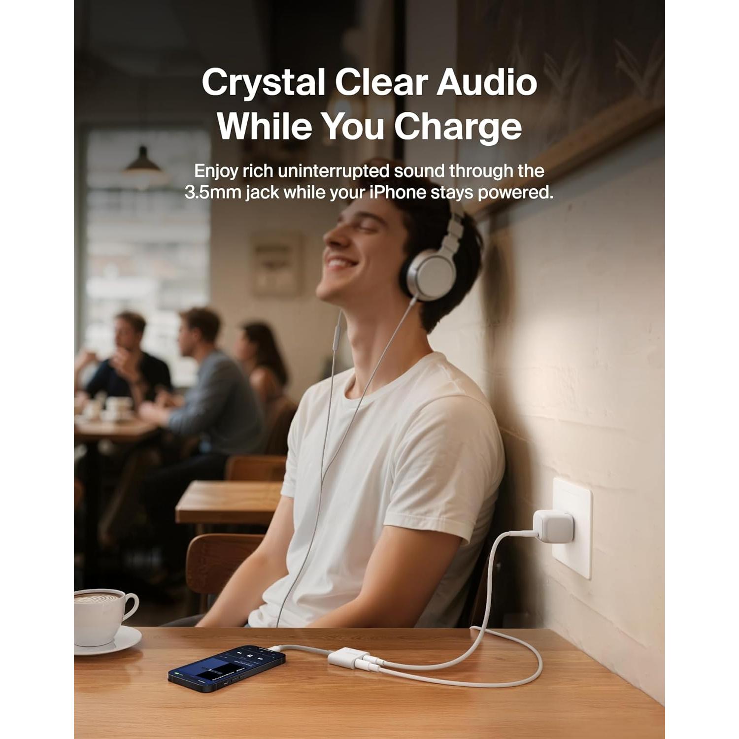 Belkin RockStar Adaptador Audio + Carga Lightning para iPhone