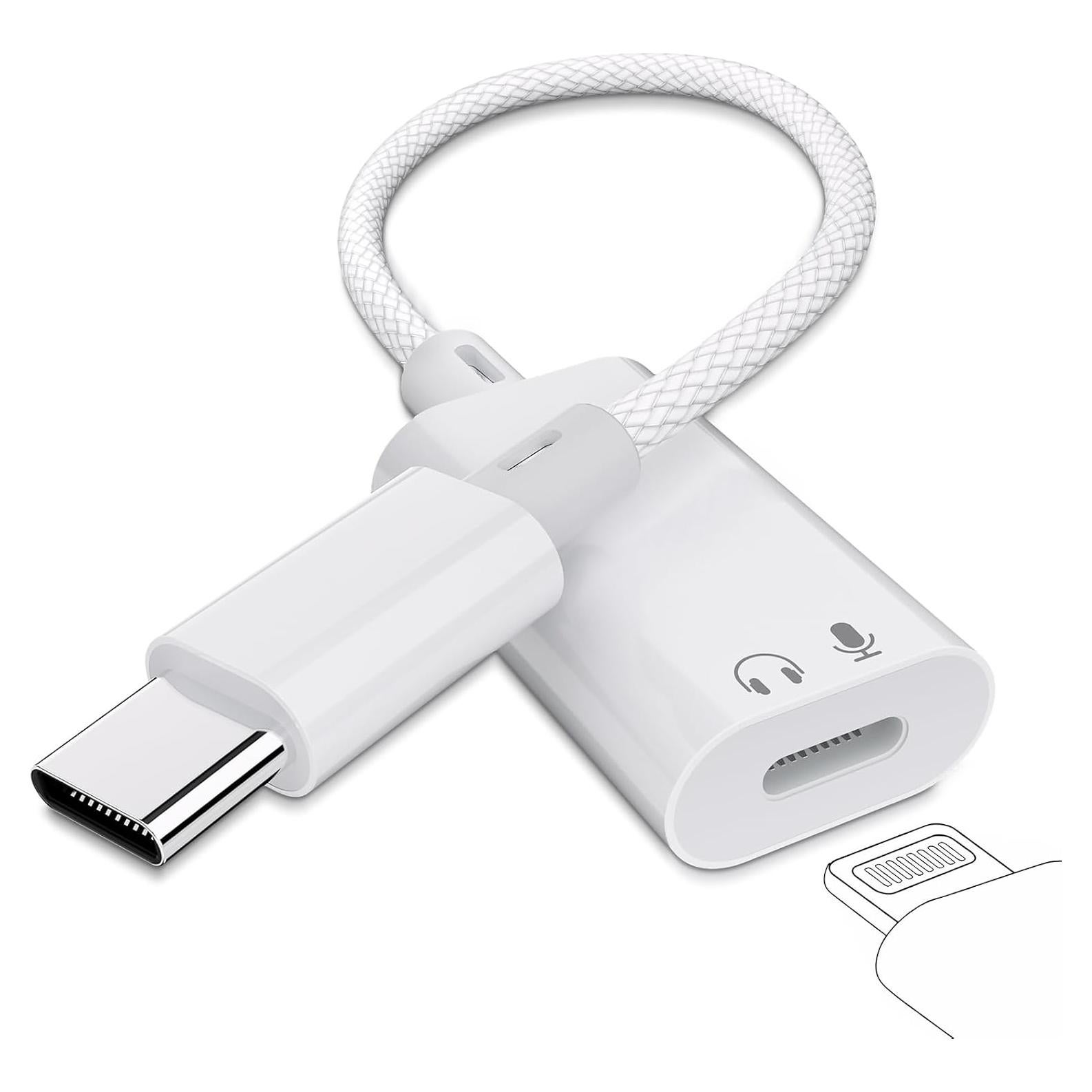 Adaptador de Audio USB-C a Lightning Vcddom para iPhone y iPad