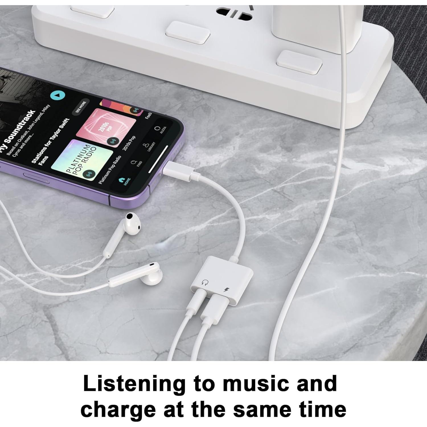 Adaptador Lightning a 3.5mm 2 en 1 para iPhone - Shenzhen