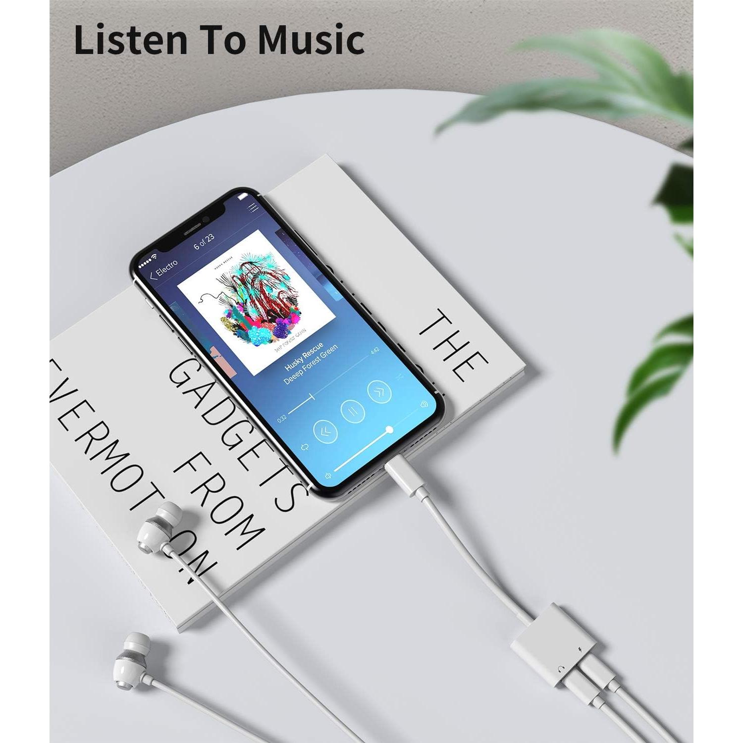 Adaptador Doble Lightning Zoyuzan para iPhone y iPad - Carga y Audio