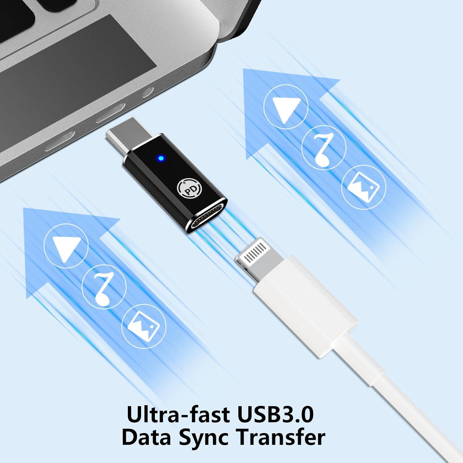 Adaptador Lightning a USB-C Stuffcool 35W Carga Rápida