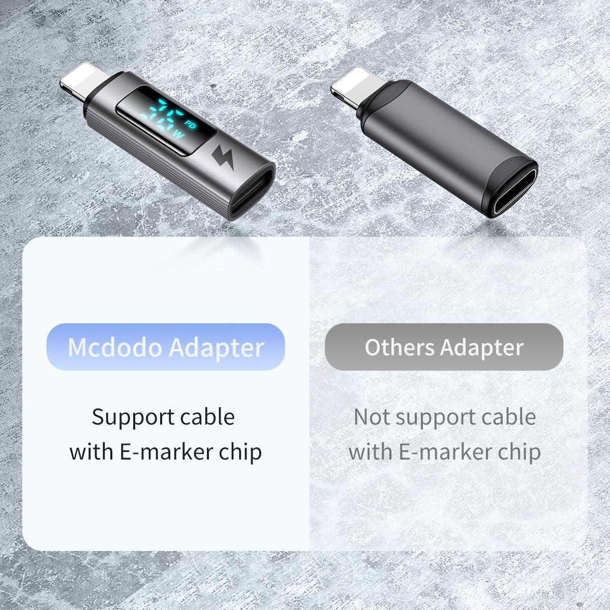 Adaptador USB-C a Lightning 36W Mcdodo Carga Rápida PD