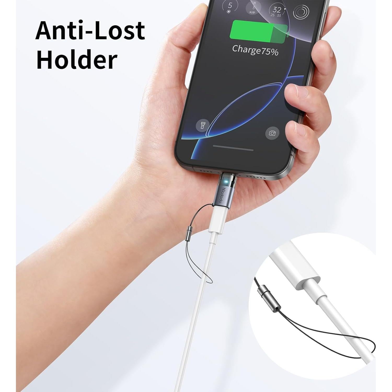 Adaptador Mcdodo Lightning a USB-C 60W Carga Rápida