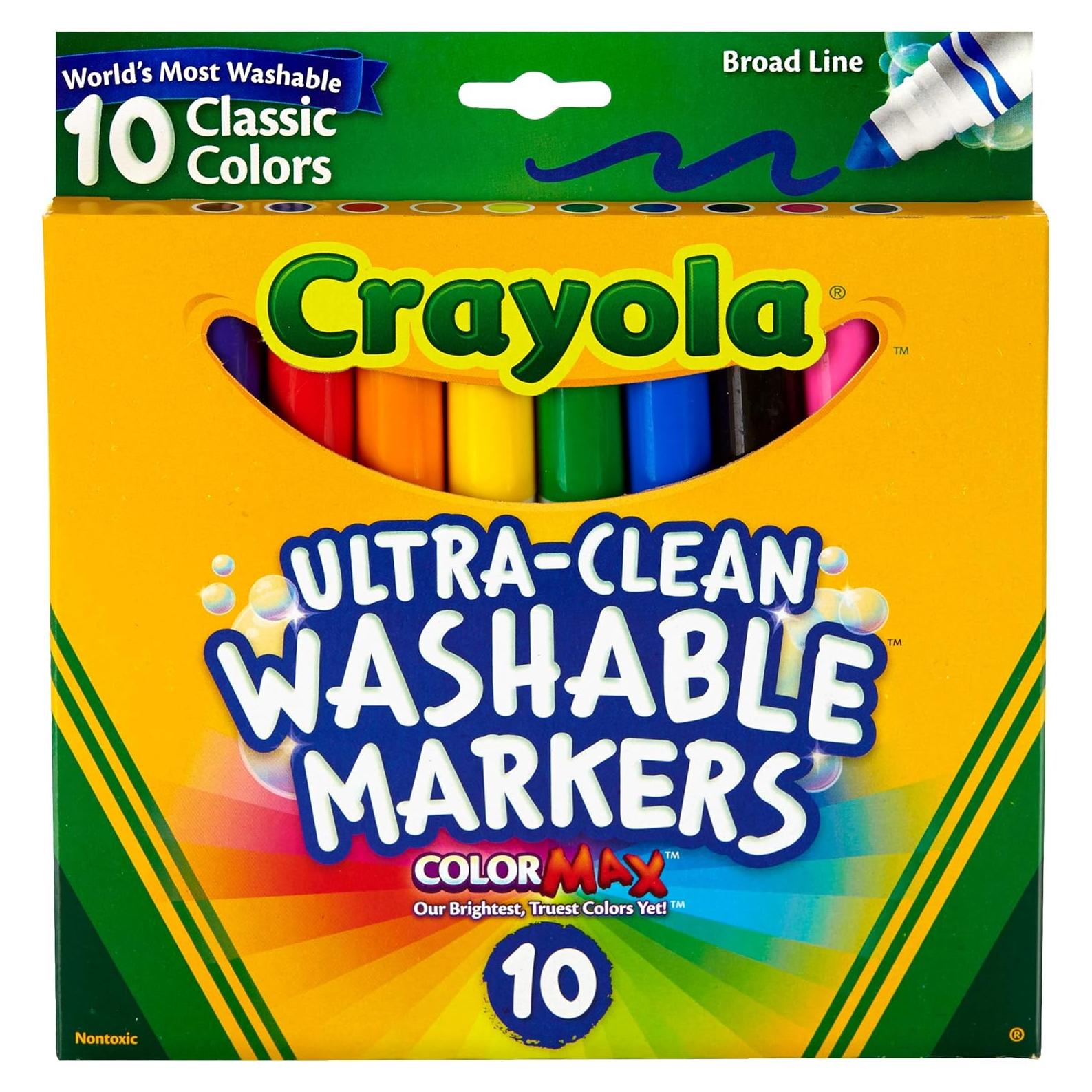 Marcadores Crayola Ultra-Clean 10 Piezas Multicolor