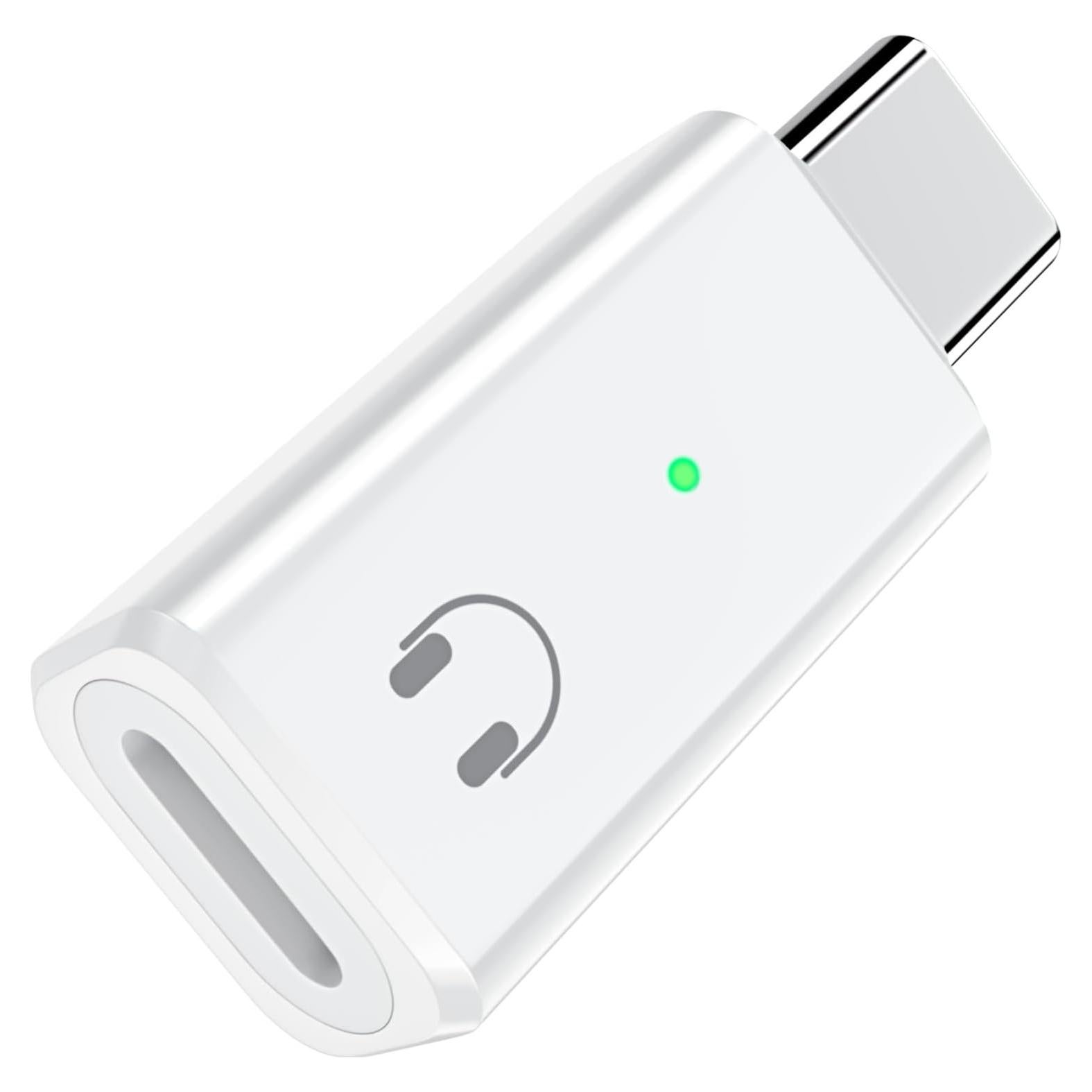 Adaptador de Auriculares Lightning a USB-C TiMOVO Blanco