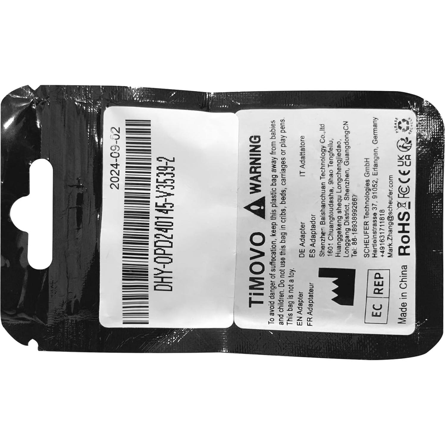 Adaptador de Auriculares Lightning a USB-C TiMOVO Blanco