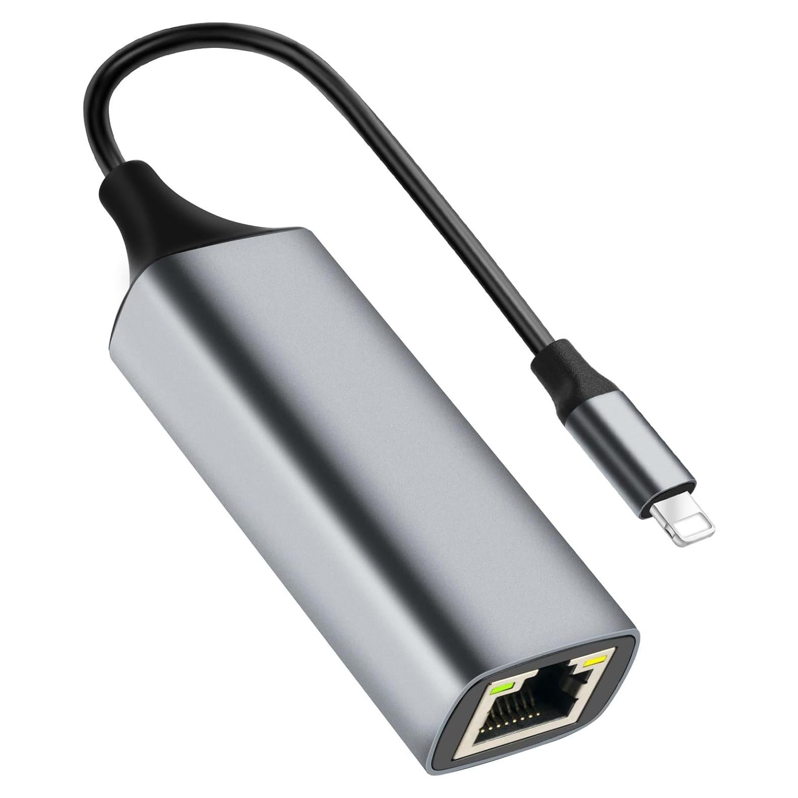 Adaptador Lightning a Ethernet Junsky 100Mbps Gris