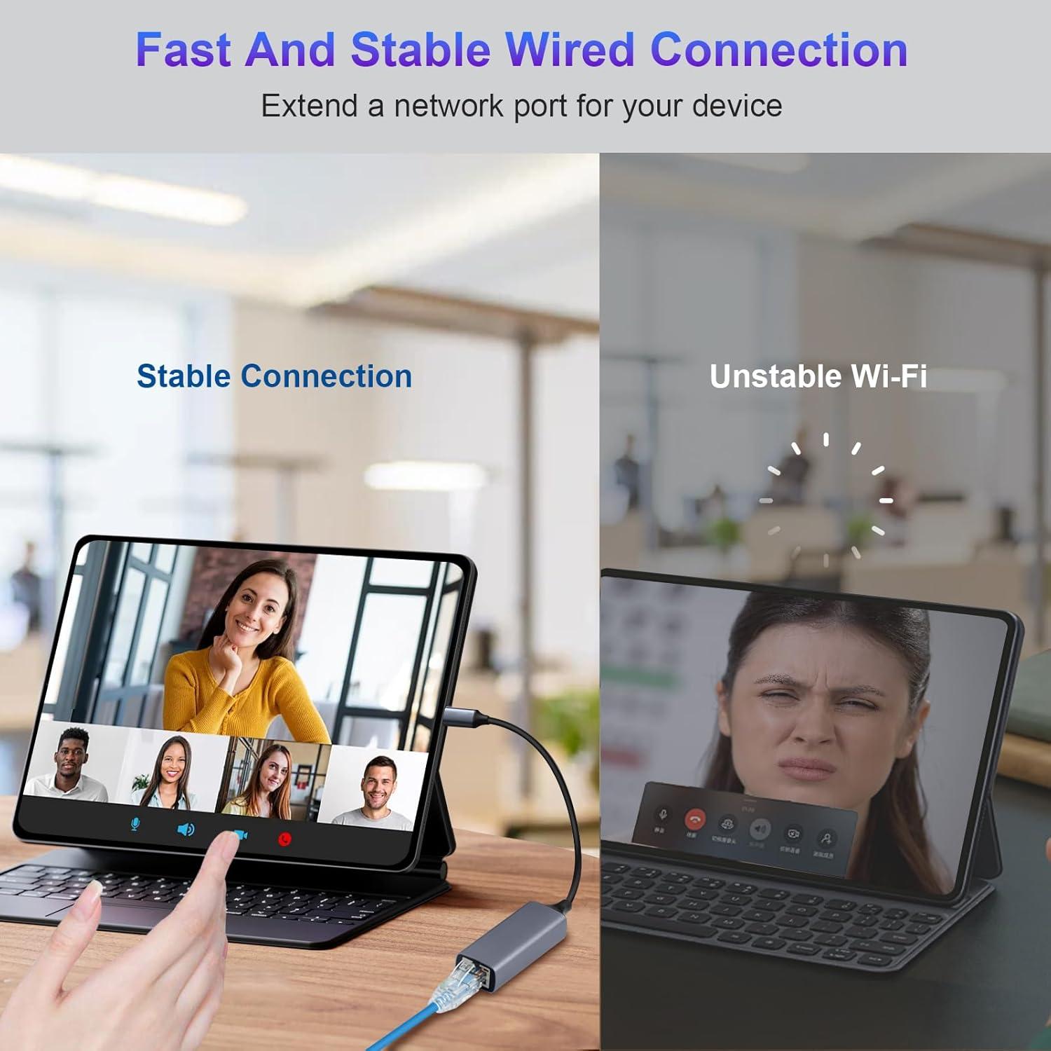 Adaptador Lightning a Ethernet Junsky 100Mbps Gris