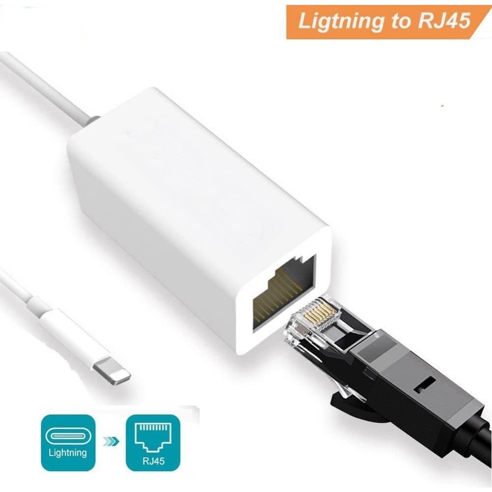 Adaptador Lightning a Ethernet DESOFICON RJ45 100Mbps