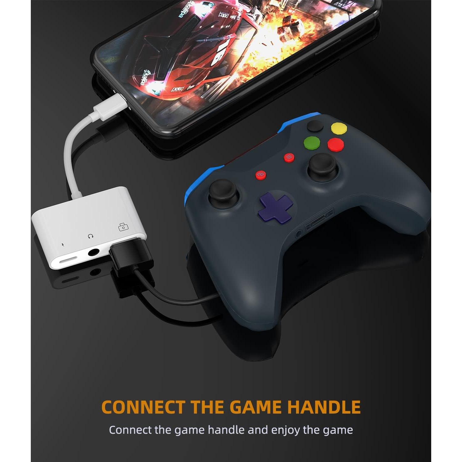 Adaptador 3 en 1 Zoyuzan Lightning a 3.5mm y USB OTG para iPhone