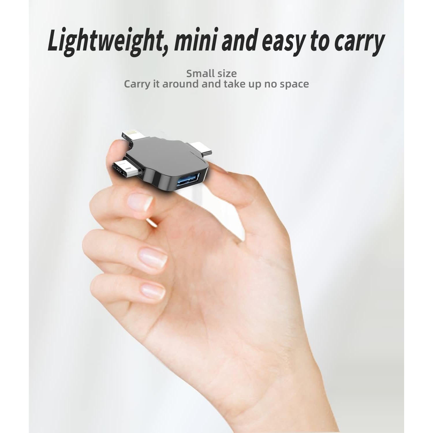 Adaptador Lightning a USB Hembra Zoyuzan 3 en 1 OTG