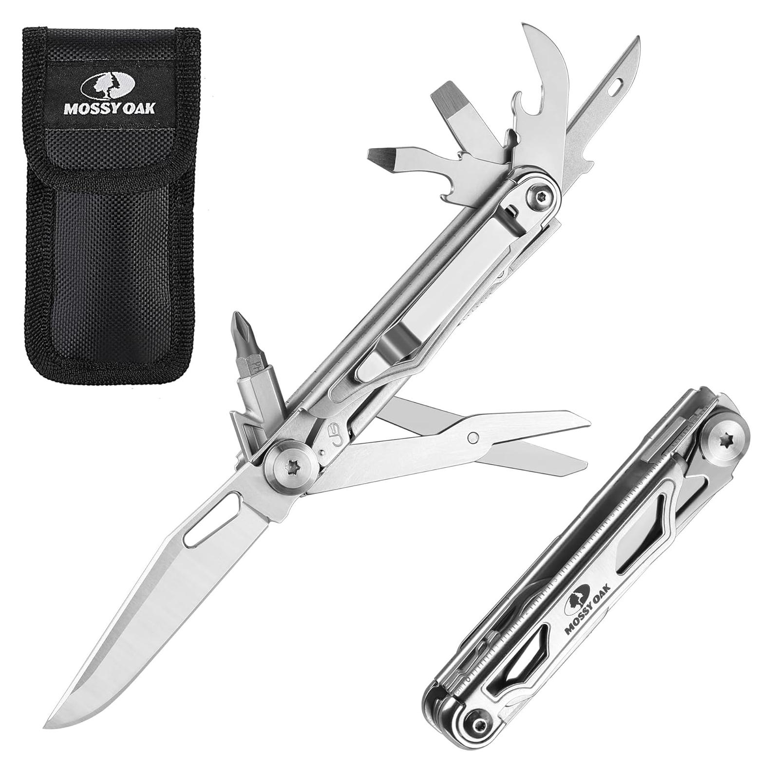 Cuchillo Multitool 12-en-1 Mossy Oak Acero Inoxidable