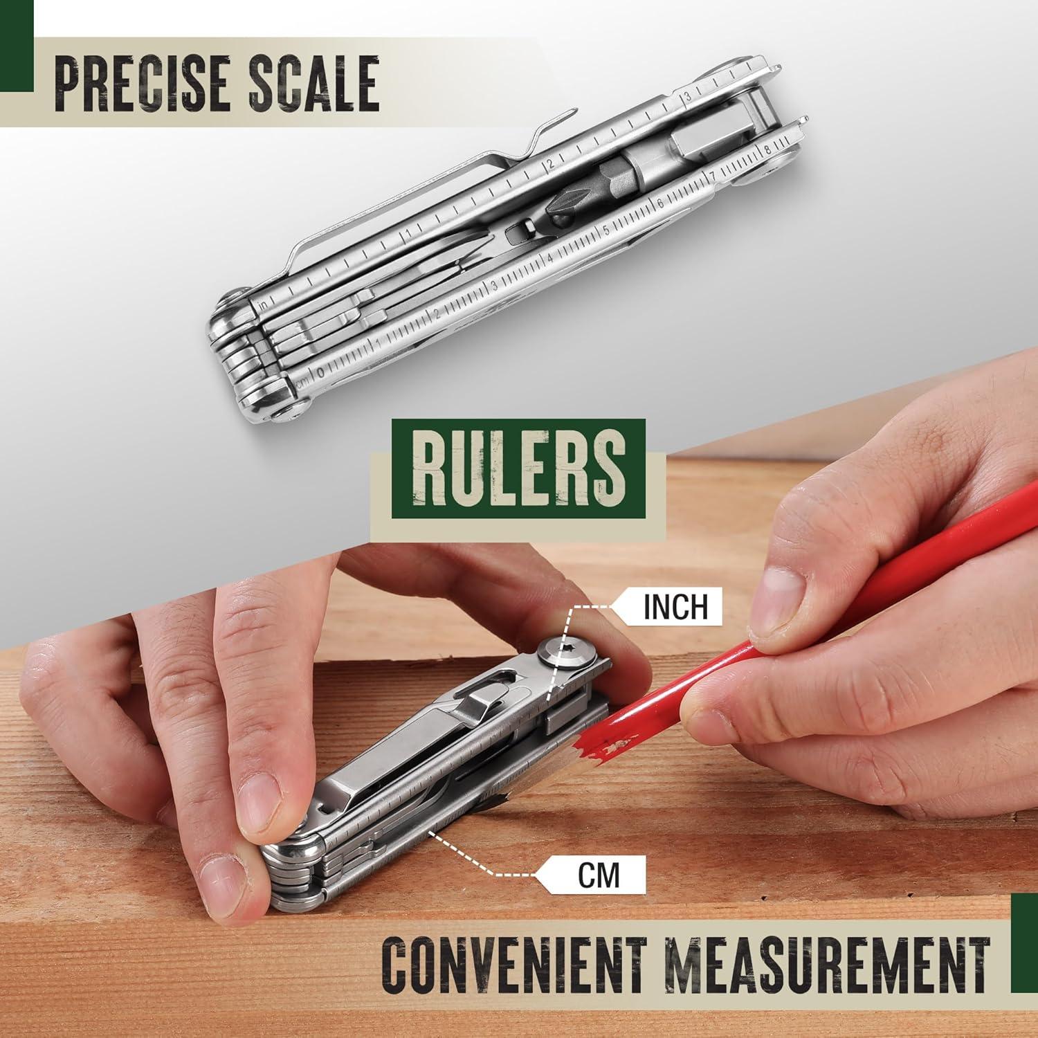 Cuchillo Multitool 12-en-1 Mossy Oak Acero Inoxidable