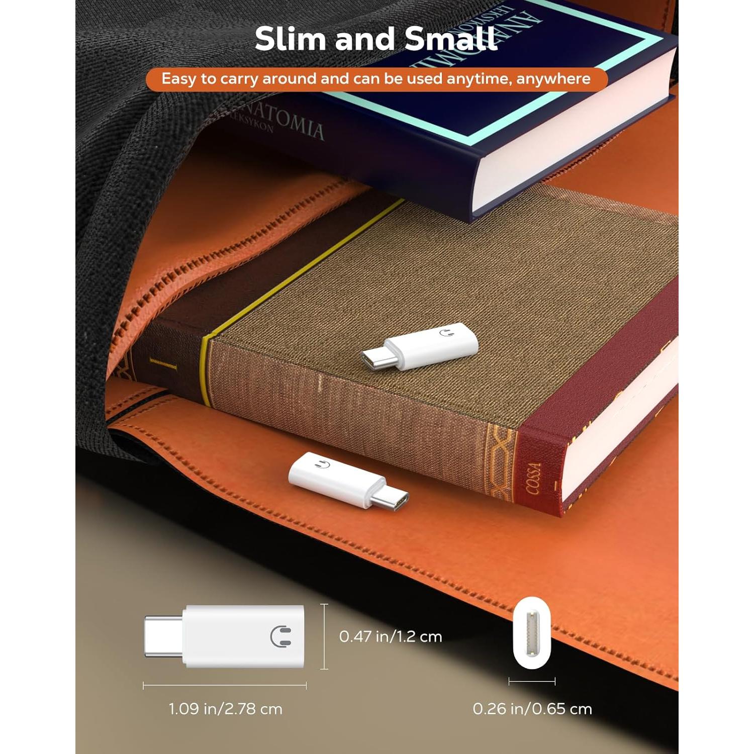 Adaptador de Audio Lightning a USB C MoKo para iPhone 16e/16/15 Pro