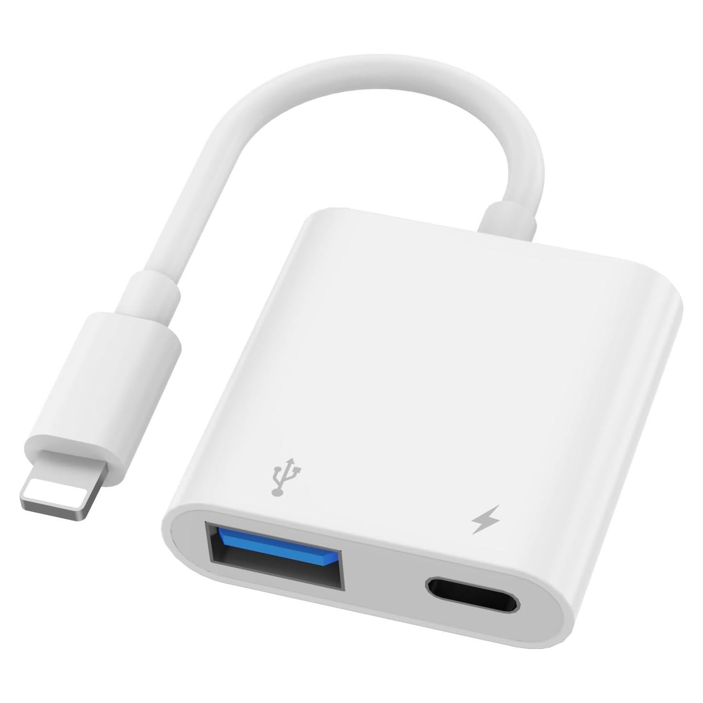 Adaptador USB a Lightning Obcxin para iPhone y iPad con Carga