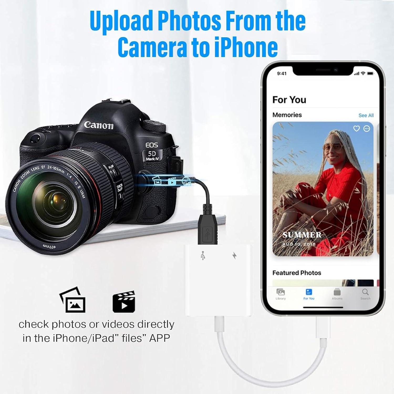 Adaptador USB a Lightning Obcxin para iPhone y iPad con Carga