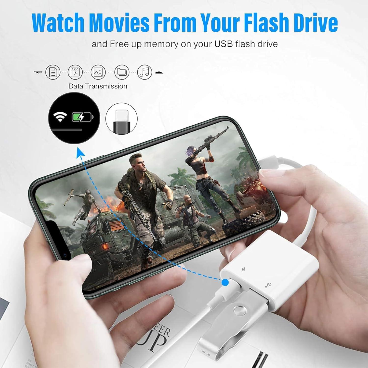 Adaptador USB a Lightning Obcxin para iPhone y iPad con Carga