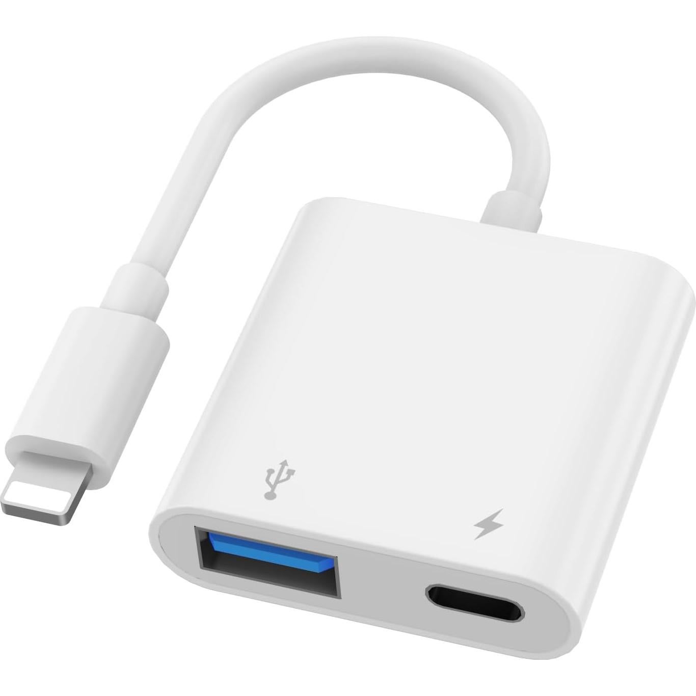 Adaptador USB a Lightning Obcxin para iPhone y iPad con Carga