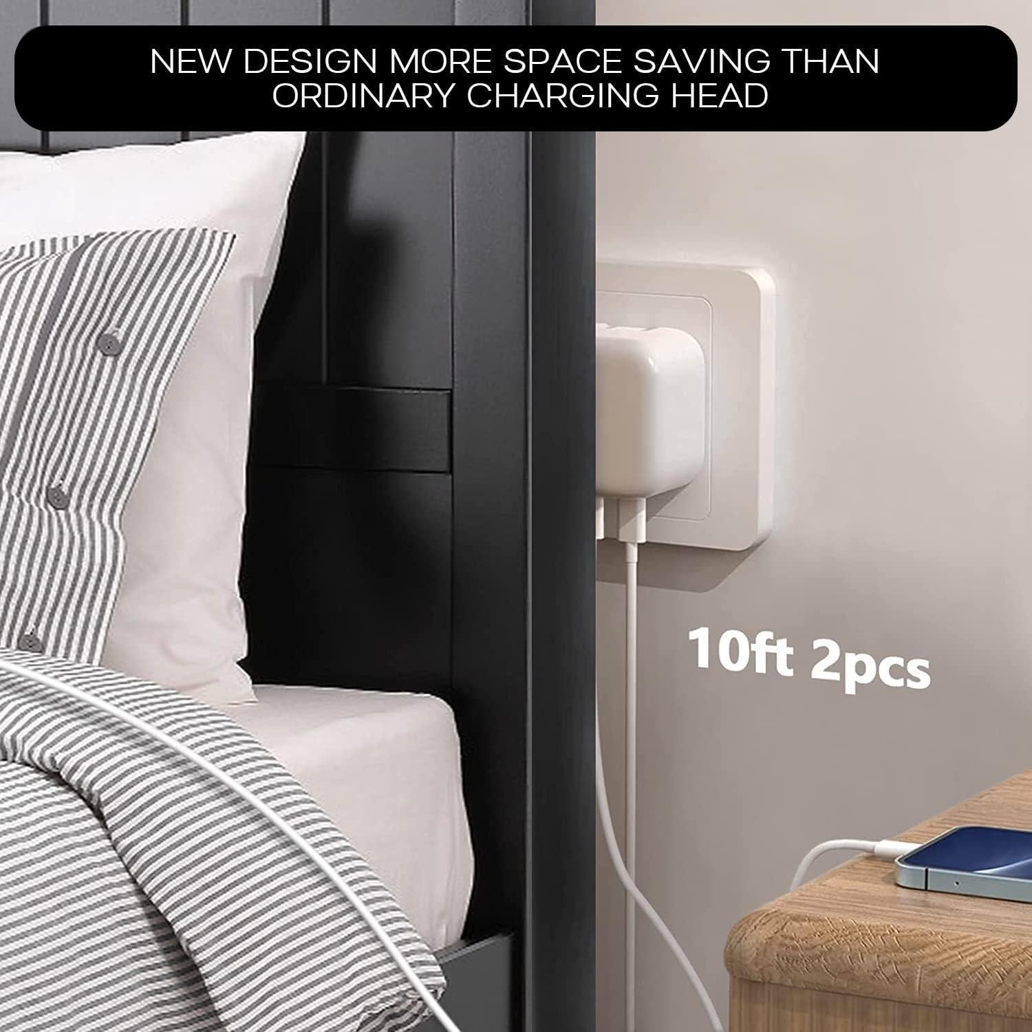 Cargador Rápido Dazana 40W Dual USB-C + 2 Cables 10FT