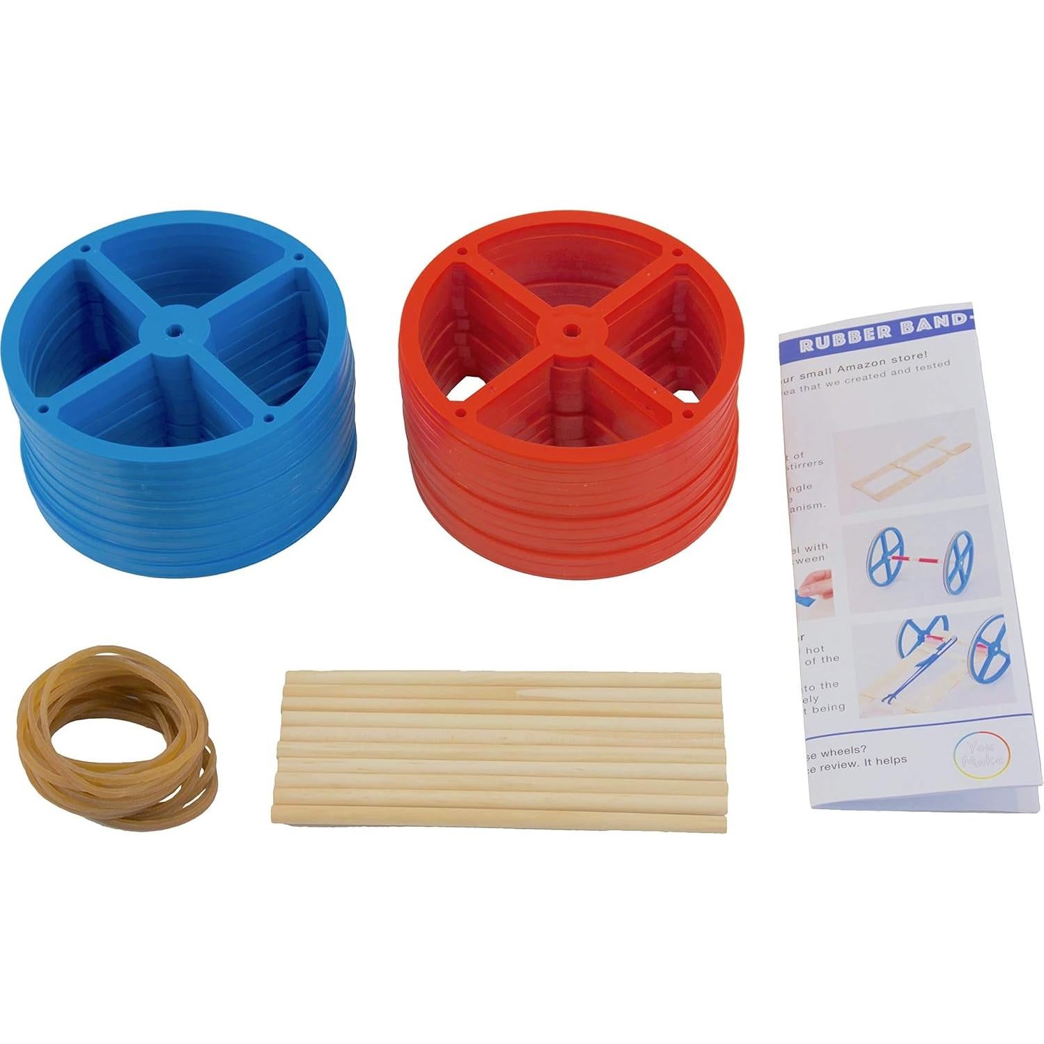 Ruedas de Plástico GF 12.07 cm para Proyectos de Ciencia