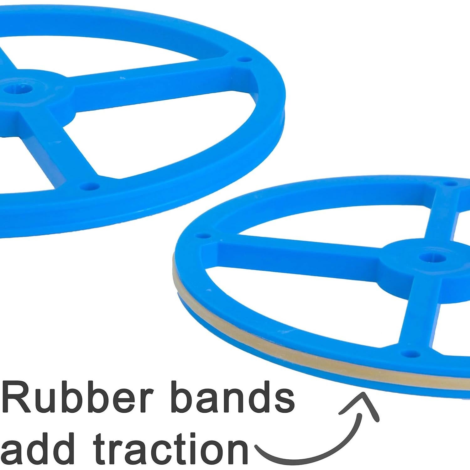 Ruedas de Plástico GF 12.07 cm para Proyectos de Ciencia