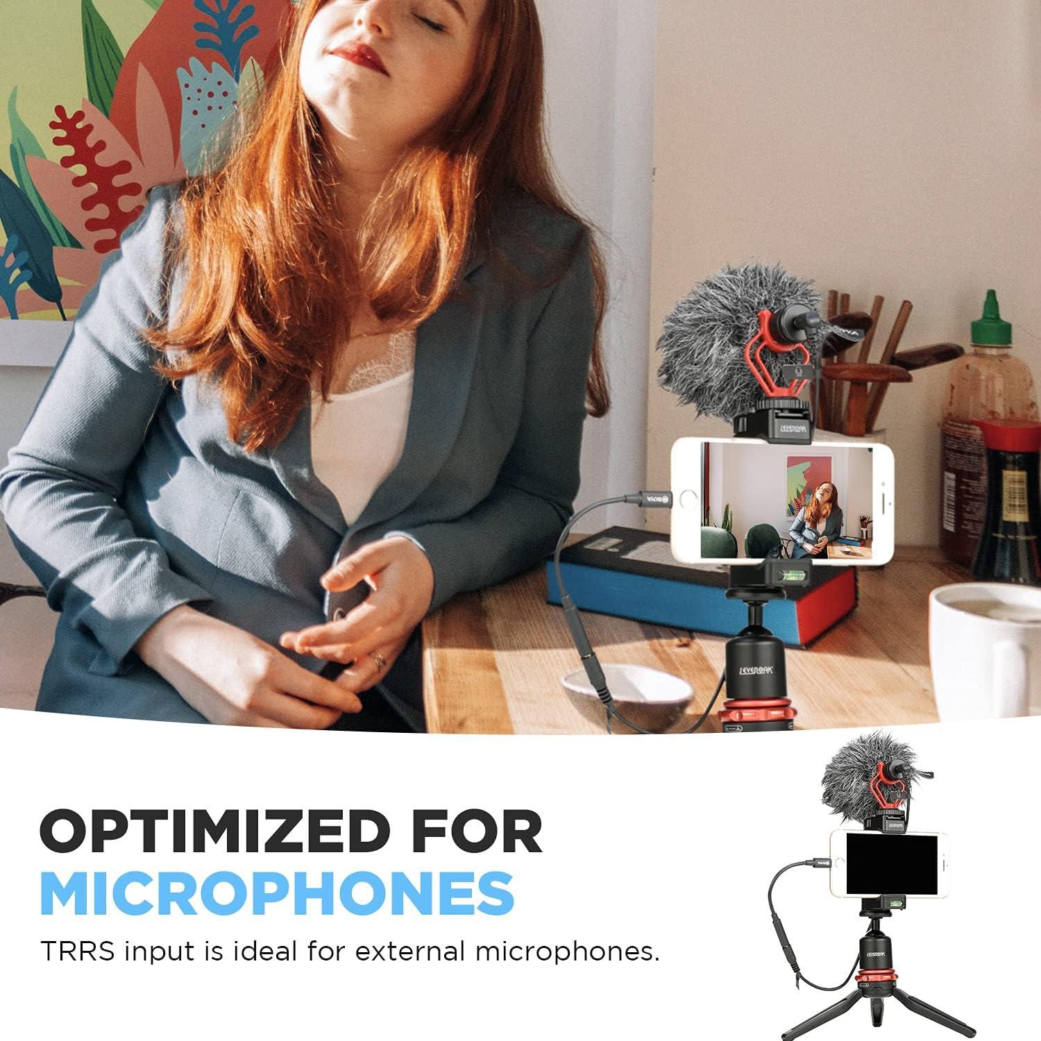 Adaptador BOYA BY-K3 TRRS a Lightning para iPhone y iPad