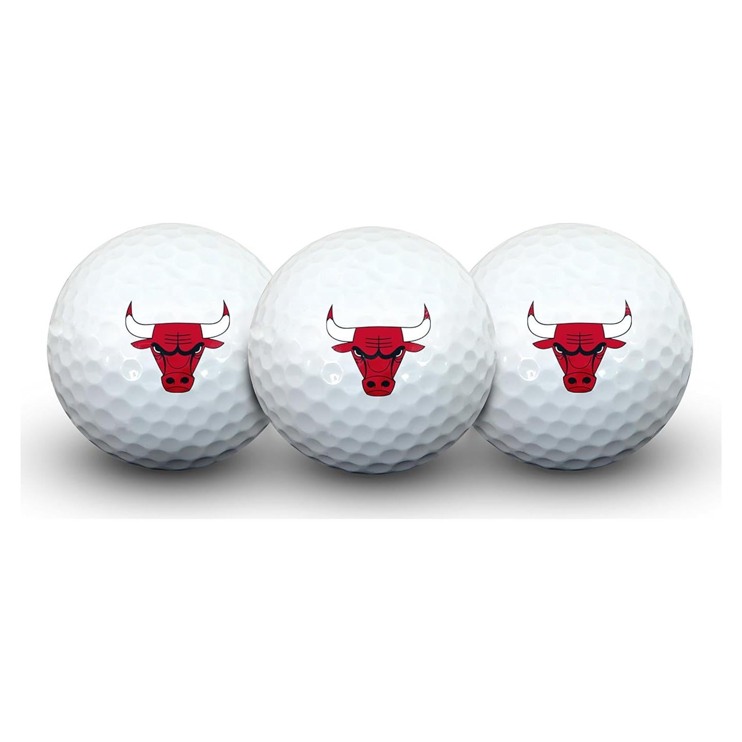 Paquete de 3 pelotas de golf Team Effort Chicago Bulls