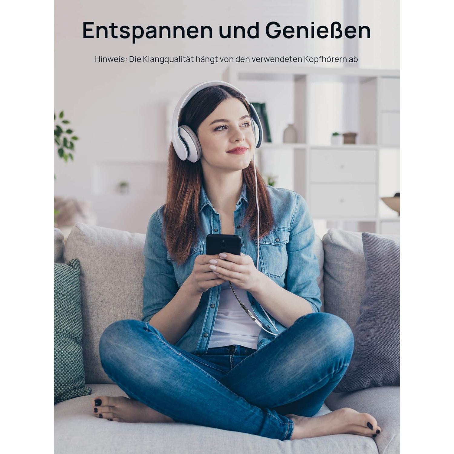 Adaptador JSAUX Lightning a 3.5mm para iPhone - Certificado MFi