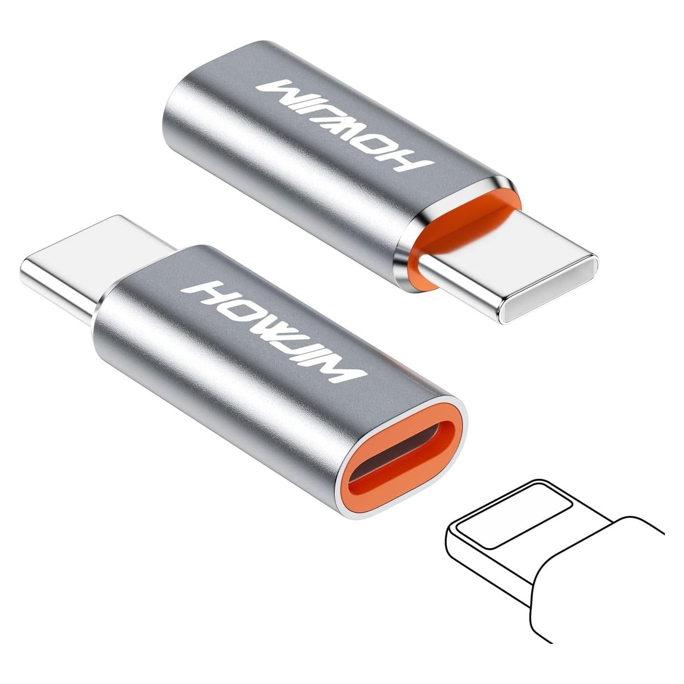 Adaptador Lightning a USB-C HOWJIM C27, Carga Rápida 27W