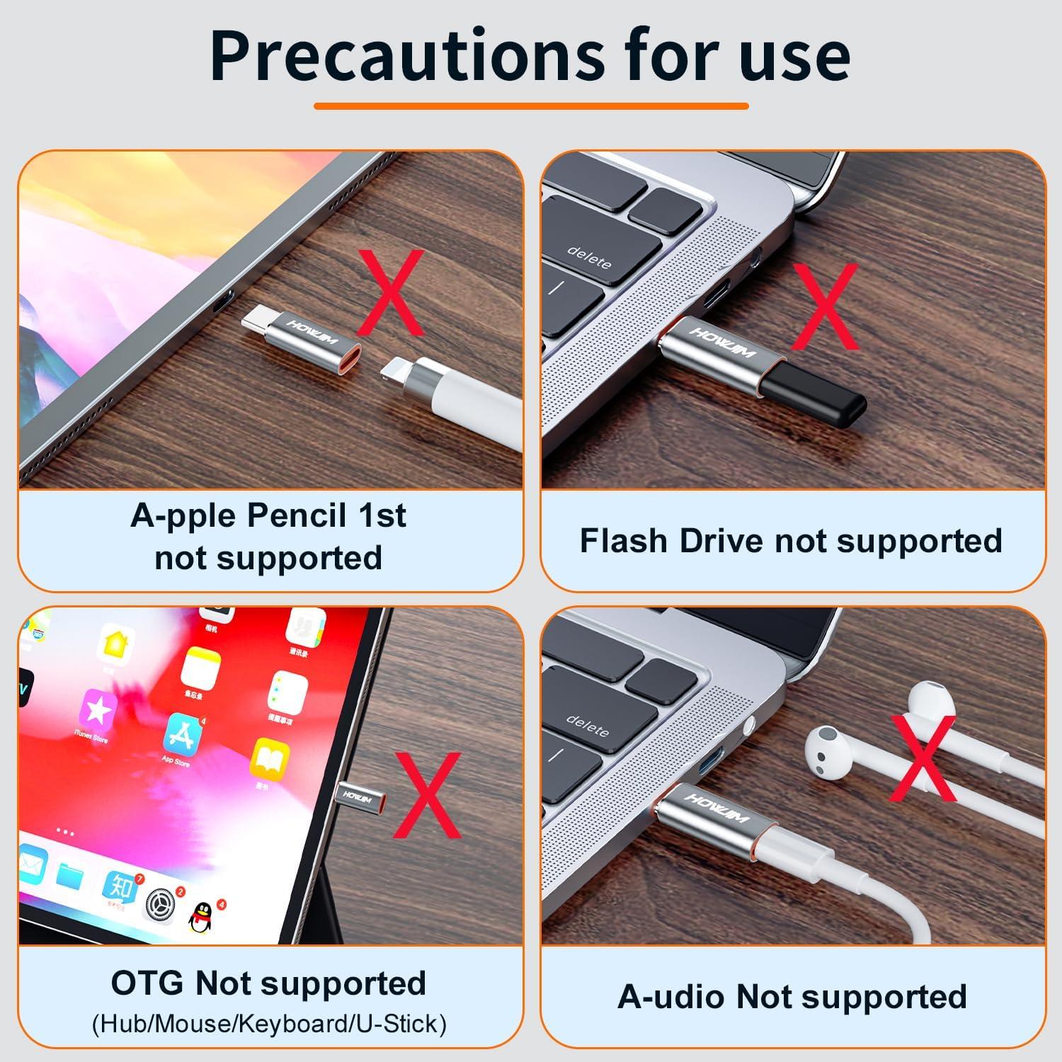 Adaptador Lightning a USB-C HOWJIM C27, Carga Rápida 27W