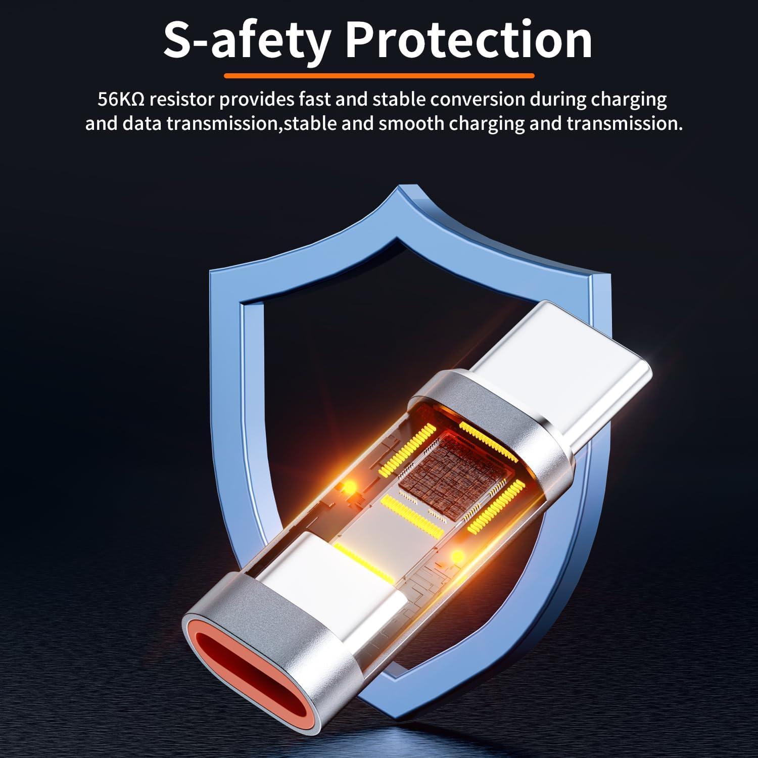 Adaptador Lightning a USB-C HOWJIM C27, Carga Rápida 27W