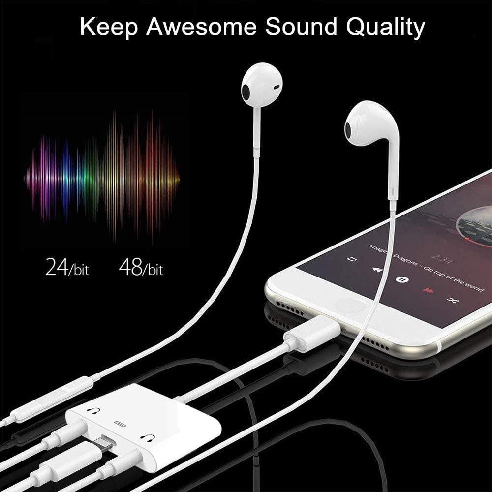 Adaptador de auriculares 3 en 1 CHENSHUN para iPhone y iPad
