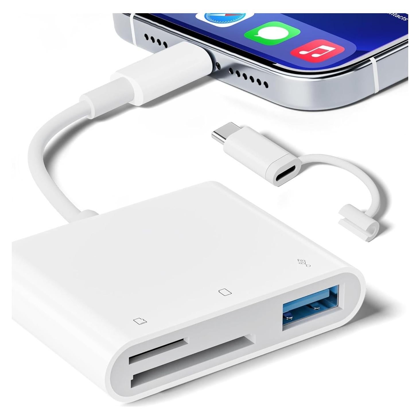 Lector de Tarjetas SD y Micro SD SUNTRSI para iPhone/iPad