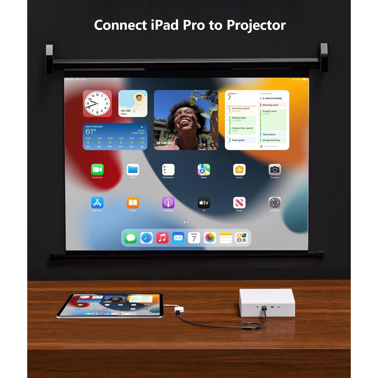 Adaptador USB C a HDMI 4K 60Hz MFi para iPhone 16/15