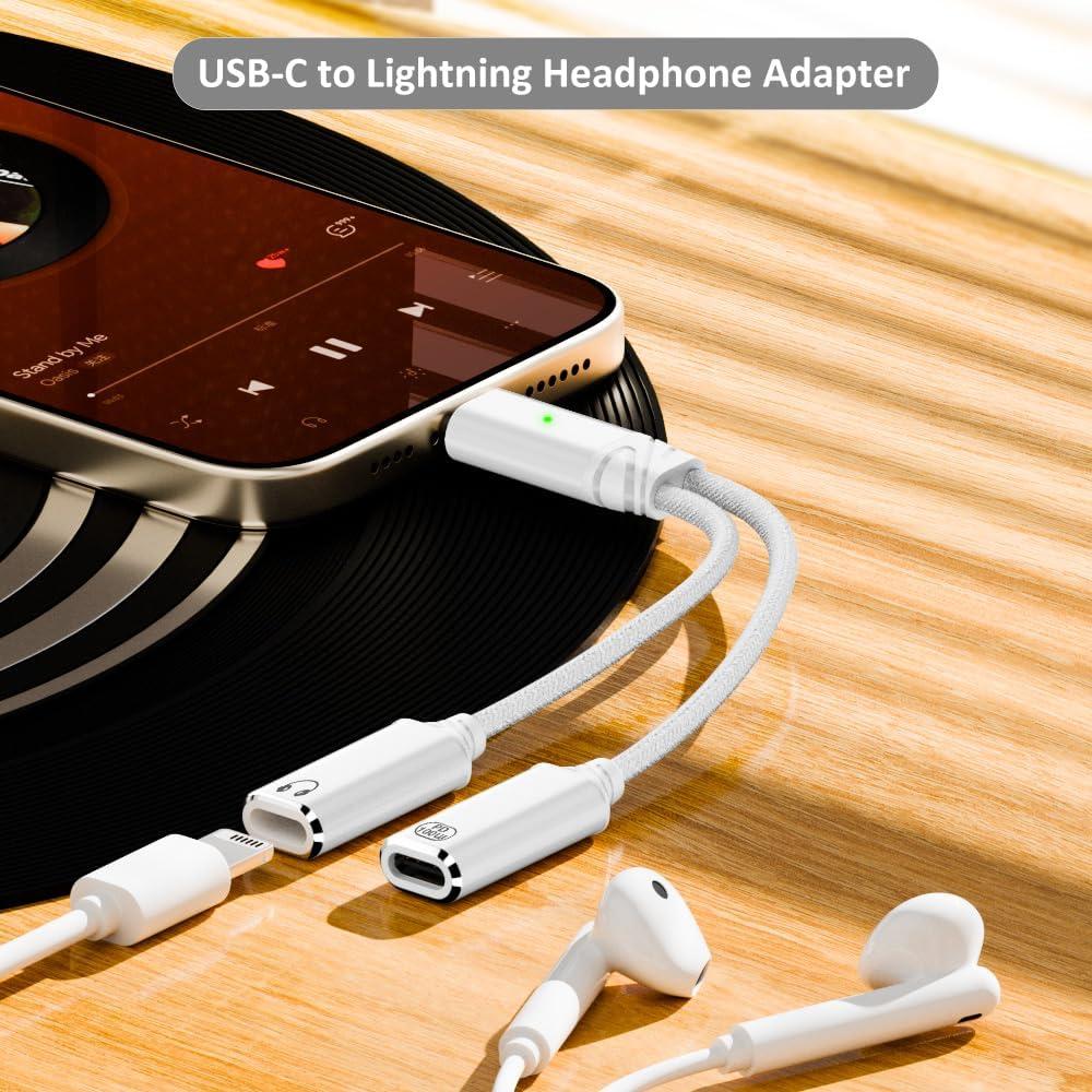 Adaptador de Audio AuviPal USB C a Lightning 100W PD